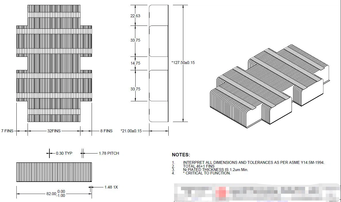 stamping fin stamping fin