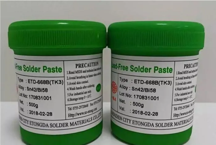 low temperature soldering paste
