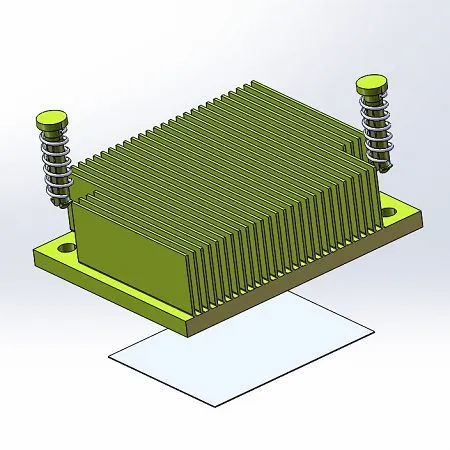 copper skived fin heatsink