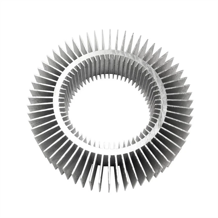 Aluminum Cylindrical Heatsink Extrusion