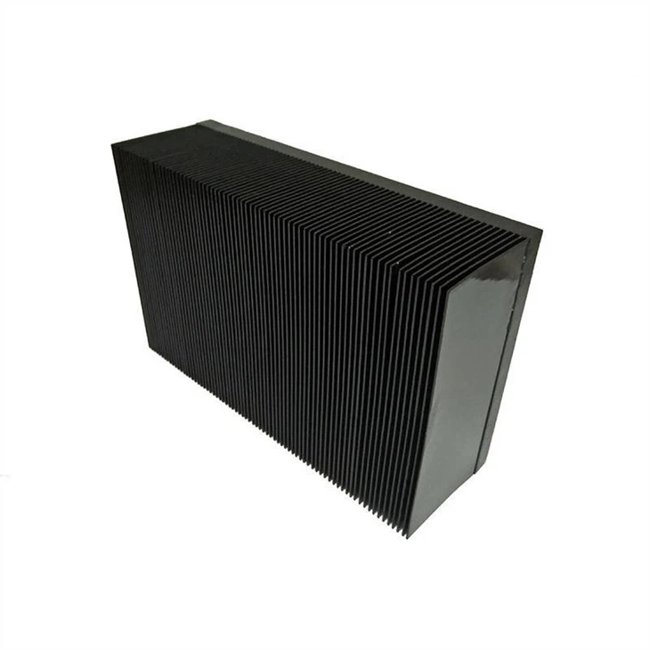 Aluminum Skiving And CNC Machining Radiator With Black Anodizing