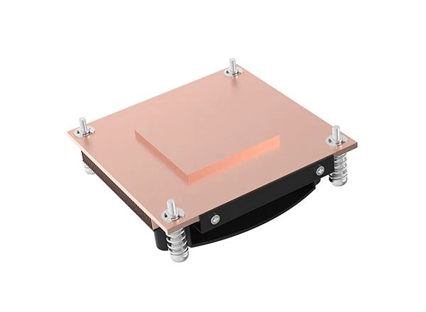 Copper Skived Fin 1U Server CPU Heat Sink