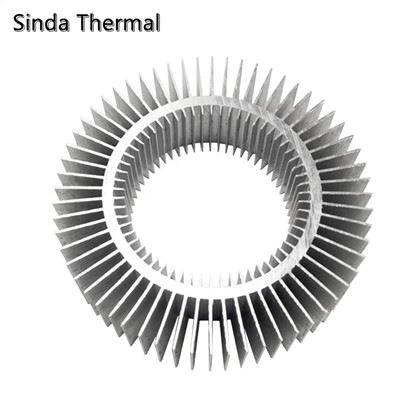 Aluminum Cylindrical Heat Sink Extrusion
