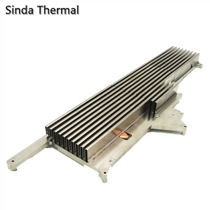 Aluminum Folded Fin Heat Pipe Heat Sink