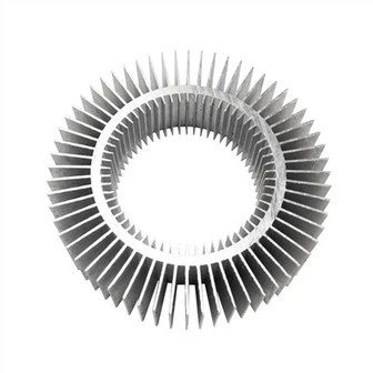 Aluminum Round Heatsink Extrusion For LED