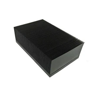Aluminum Skiving And CNC Machining Heat Sink With Black Anodizing