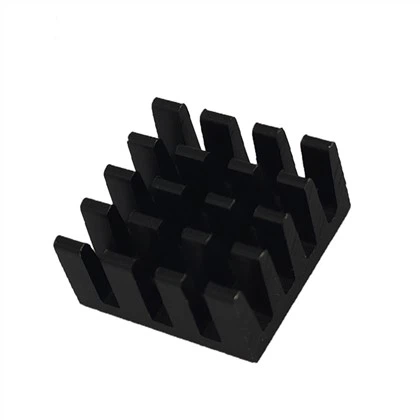 Black Anodized Aluminum Extruded Electronic Heat Sink