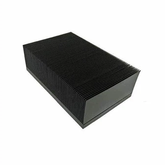 Black Anodized Aluminum Skived Fin Radiator