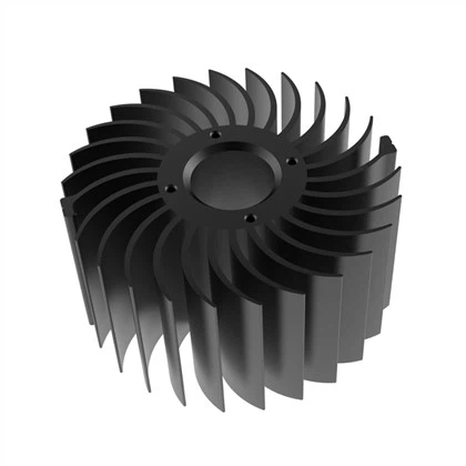 Round Extruded Aluminum Heat Sink For LED