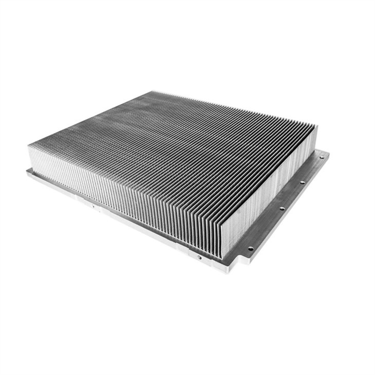 Aluminum Skiving Fin Heat Sink With High Aspect Ratio