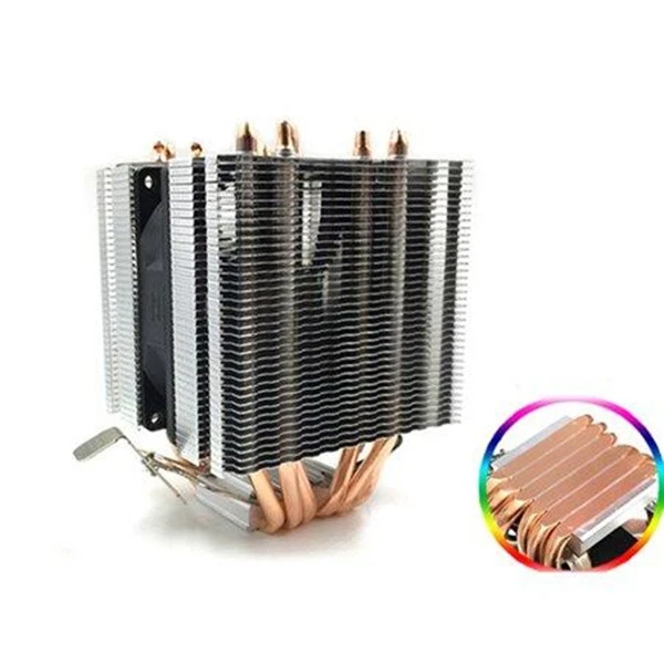 Aluminum Zipper Fin Heat Sink With Heatpipe