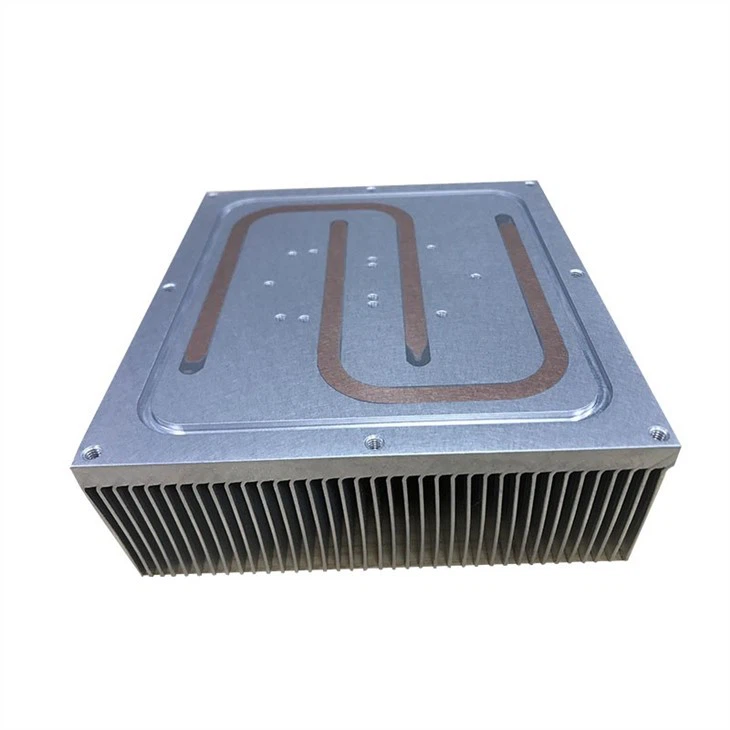 Large Aluminum Skived Fin Solar Inverter Heat Sink
