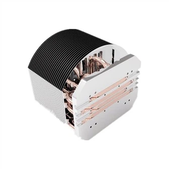 Aluminum Stamping Fin Heat Sink With Heat Pipes For LED