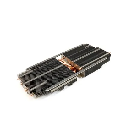 Aluminum Zipper Fin Graphic Cards Heatsink With Heat Pipes
