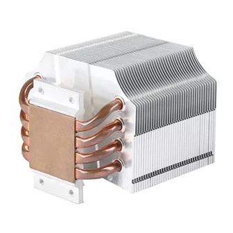 Aluminum Zipper Fin Heat Pipe Heat Sink For LED